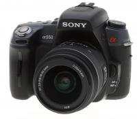 Sony Alpha 550 Digital Camera with Zoom lens, ipad adapter, USB - PC adapter, new battery charger, car charger, new SD card